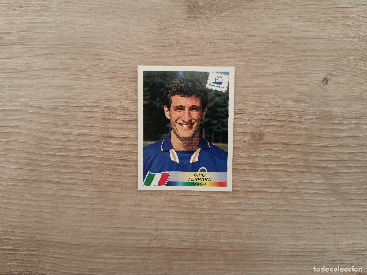 Cromos de F&uacute;tbol: CROMO DE FUTBOL PANINI DANONE CIRO FERRARA ITALIA SIN PEGAR NUNCA PEGADO FRANCIA 98 D526