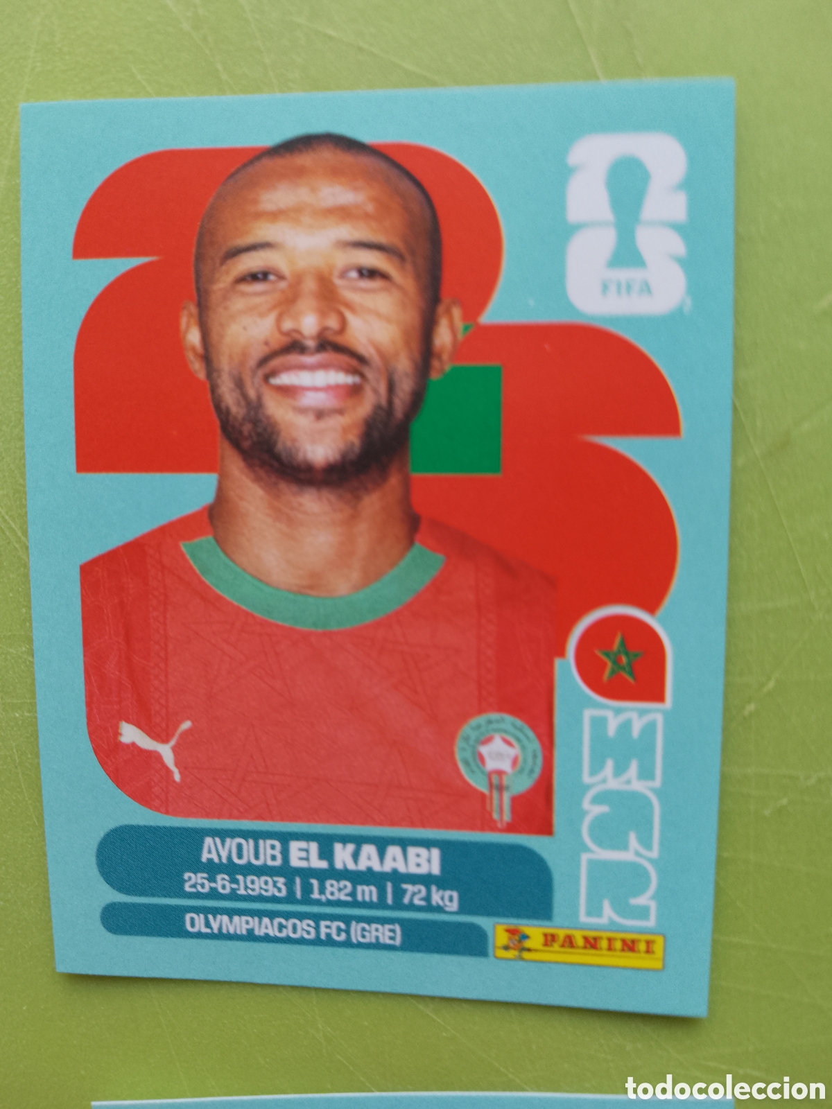 Cromos de F&uacute;tbol: MAR 20 -AVOUB EL KAABI- MAROC MARRUECOS -FIFA WORLD CUP 2026- MUNDIAL FUTBOL .STICKER PANINI MAR20