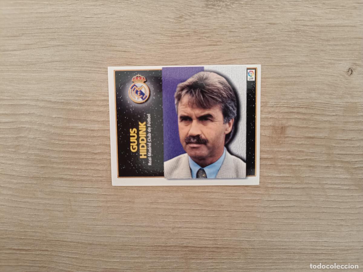 Cromos de Futebol: CROMO DE FUTBOL LIGA ESTE GUUS HIDDINK REAL MADRID SIN PEGAR NUNCA PEGADO 98 99 1998 1999 D526