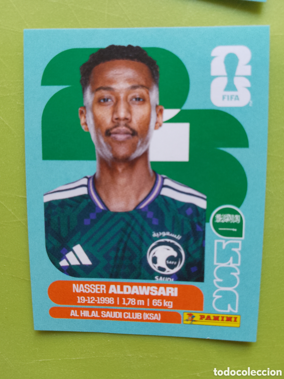 Cromos de Futebol: KSA 12 NASSER ALDAWSARI SAUDI ARABIAN ARABIA SAUDI-FIFA WORLD CUP 2026-MUNDIAL .STICKER PANINI KSA12