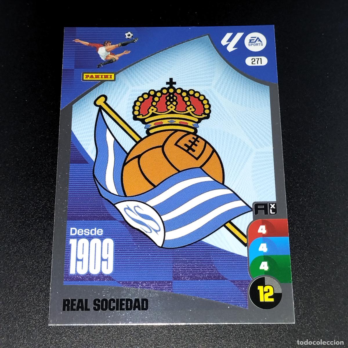 Cromos de Futebol: 271 ESCUDO LOGO REAL SOCIEDAD CROMOS ADRENALYN XL LALIGA CARD 2024 2025 24 25 PANINI