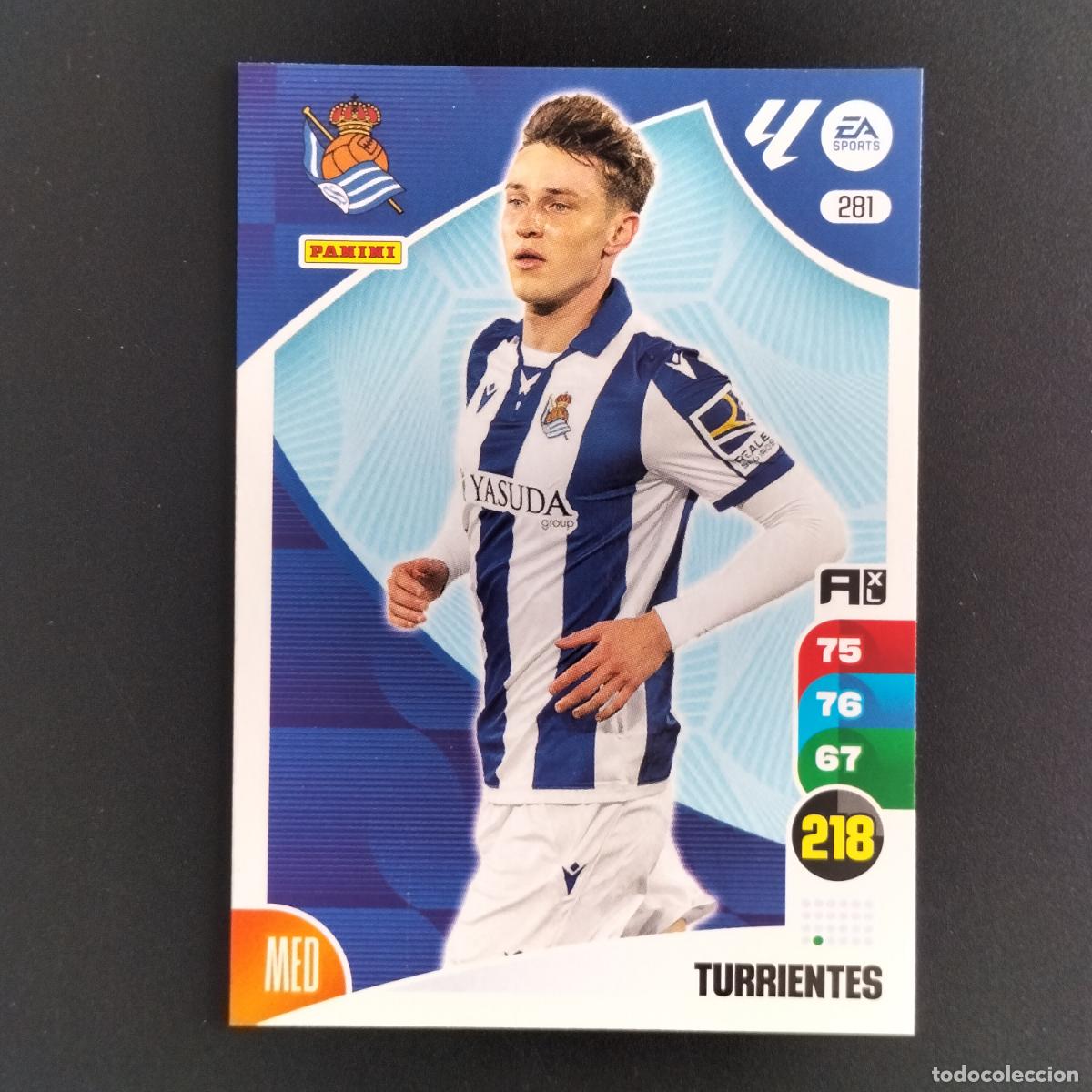 Fu&szlig;ball-Sticker: 281 TURRIENTES REAL SOCIEDAD CROMOS ADRENALYN XL LALIGA CARD 2024 2025 24 25 PANINI