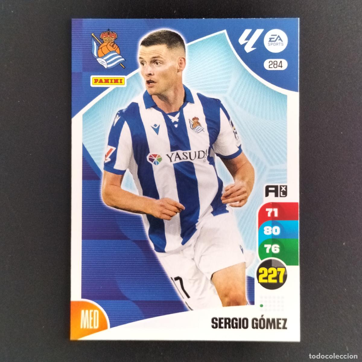 Fu&szlig;ball-Sticker: 284 SERGIO GOMEZ REAL SOCIEDAD CROMOS ADRENALYN XL LALIGA CARD 2024 2025 24 25 PANINI