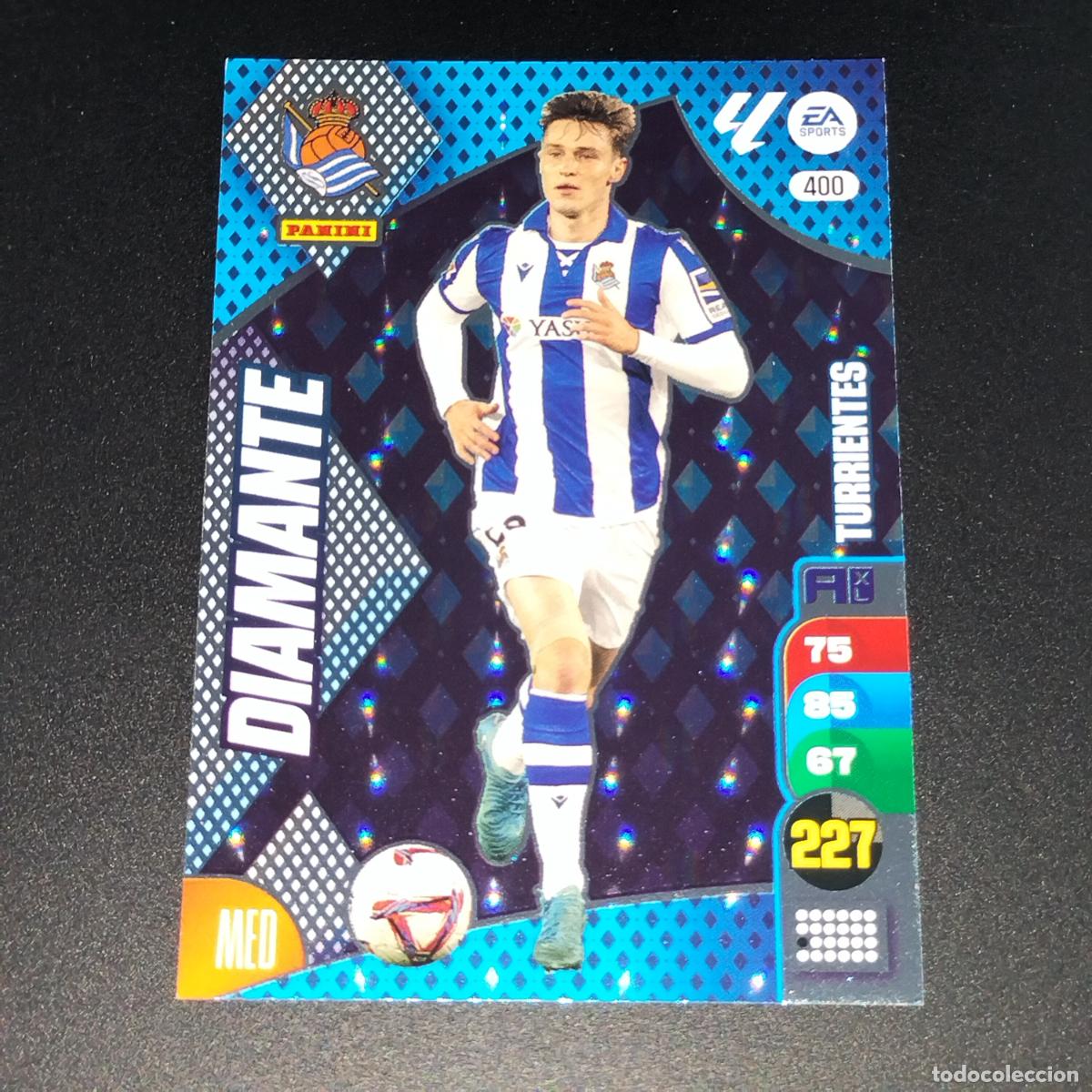 Cromos de F&uacute;tbol: 400 TURRIENTES DIAMANTE REAL SOCIEDAD CROMOS XL LALIGA CARD 2024 2025 24 25 PANINI