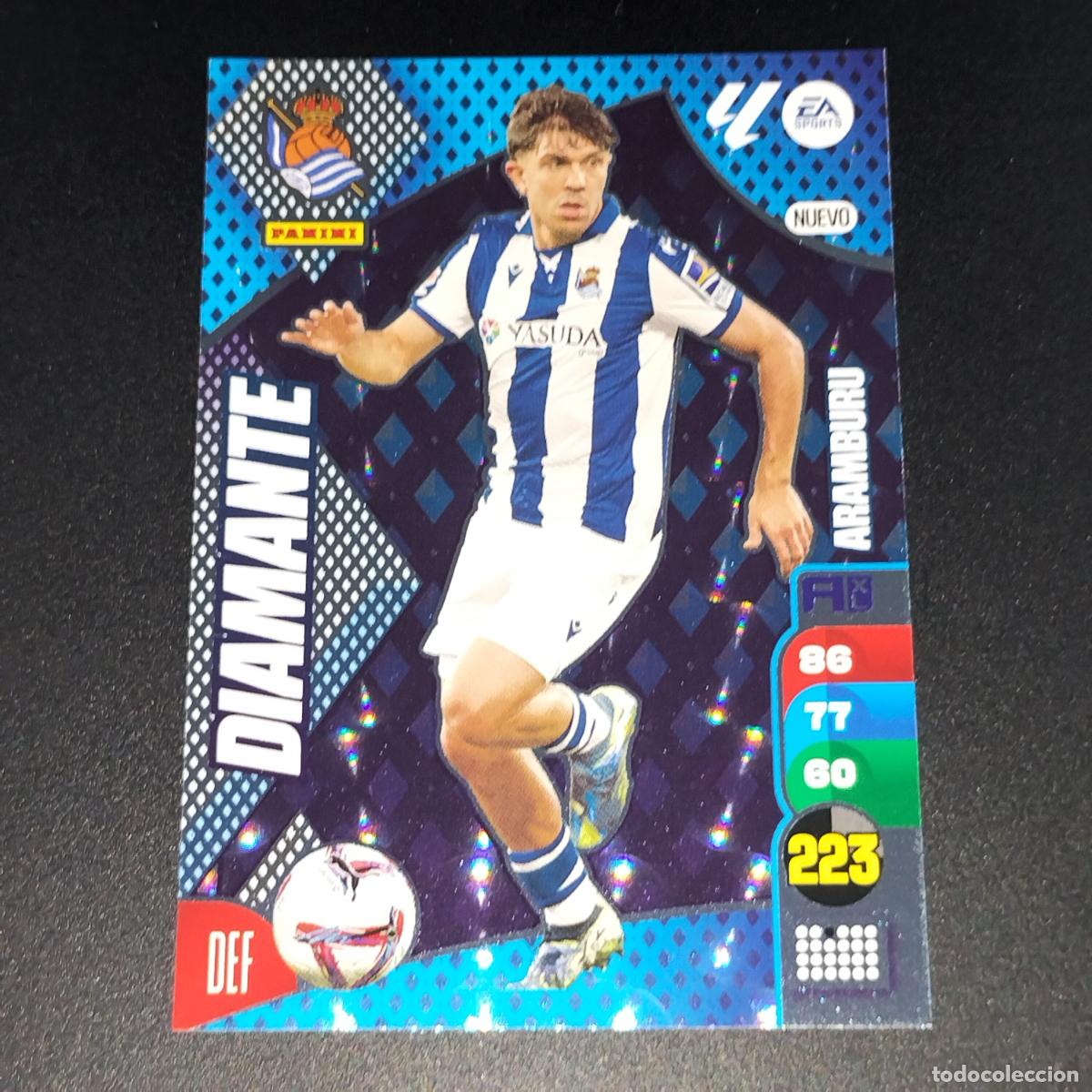 Cromos de F&uacute;tbol: ARAMBURU NUEVO DIAMANTE REAL SOCIEDAD CROMOS XL LALIGA CARD 2024 2025 24 25 PANINI