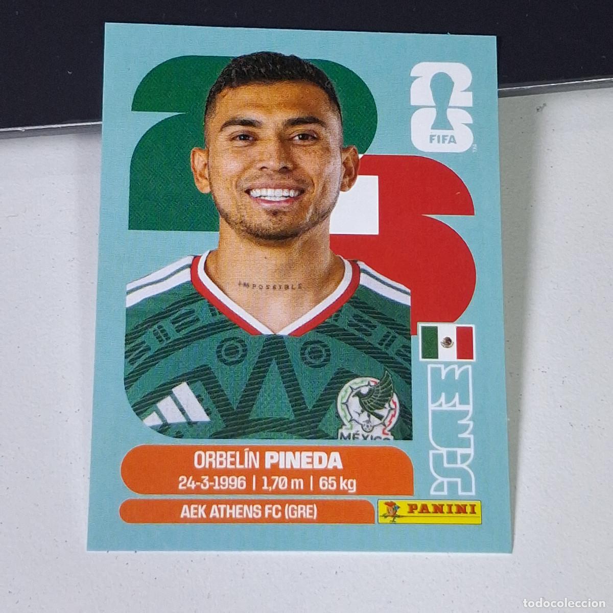 Fu&szlig;ball-Sticker: A38 MEX11 ORBEL&Iacute;N PINEDA 11 M&Eacute;XICO MEX MUNDIAL FIFA WORLD CUP 2026 STICKER PANINI
