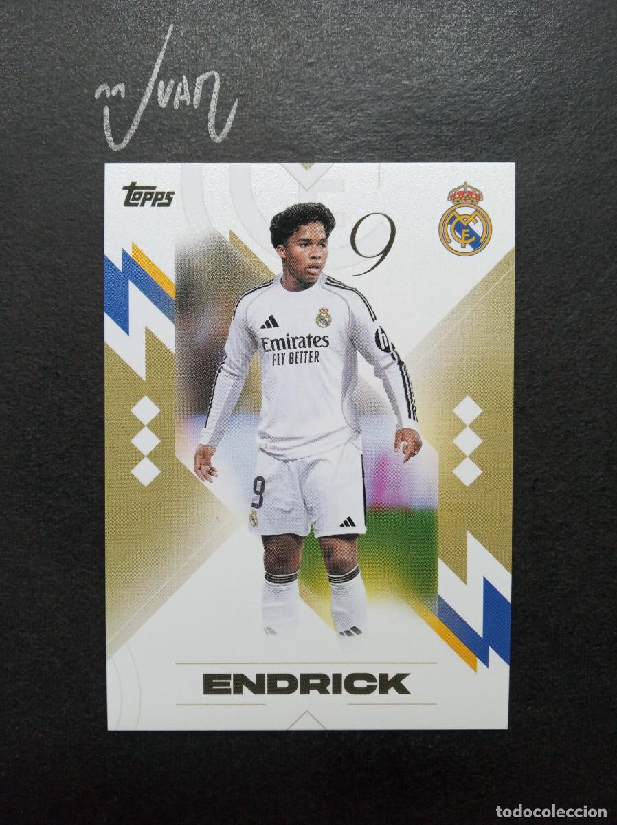 Cromos de F&uacute;tbol: N&ordm; 24 ENDRICK BRASIL ⚽ TOPPS &reg; LOS BLANCOS CHAMPIONS REAL MADRID 2025 2026 LIGA 25 26 NUEVO