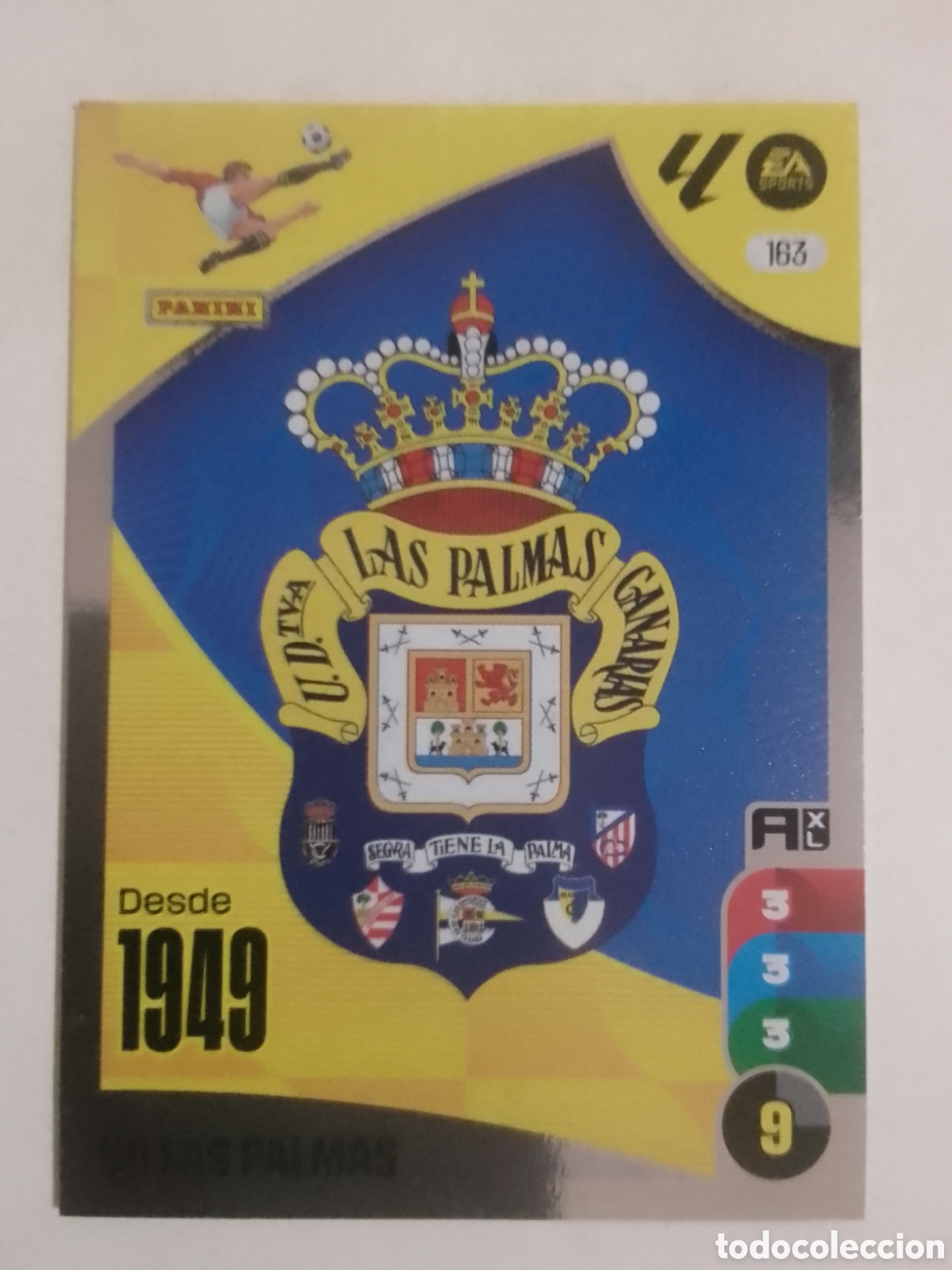 Football Stickers: Adrenalyn XL 2024-25 n&deg; 163 escudo Las Palmas.