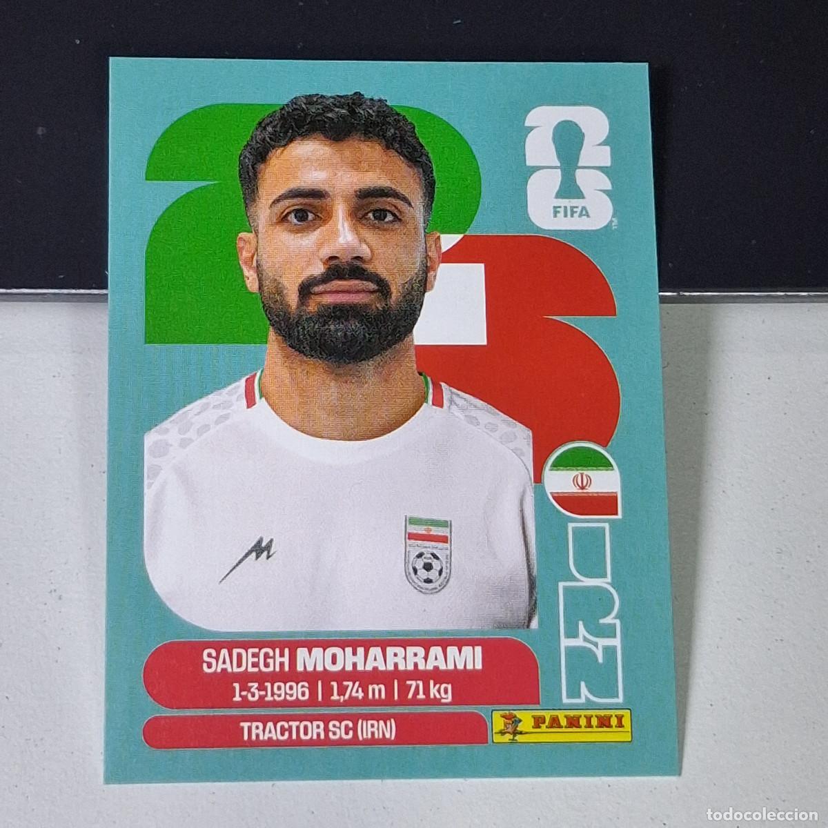 Football Stickers: A38 IRN9 SADEGH MOHARRAMI 9 IR&Aacute;N IRN IRAO MUNDIAL FIFA WORLD CUP 2026 STICKER PANINI