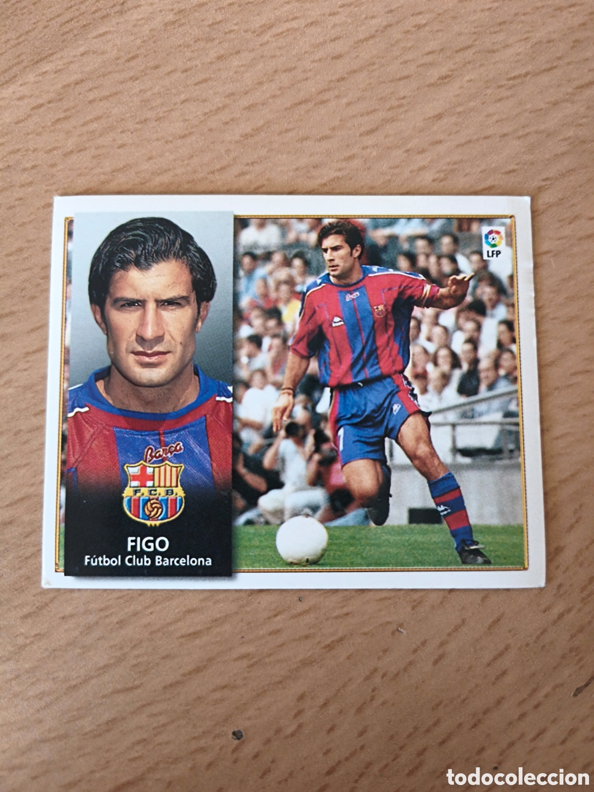 Football Stickers: Cromo Luis Figo Barcelona 98/99