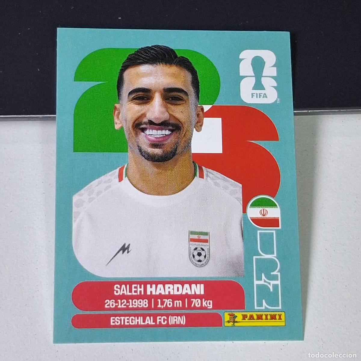 Football Stickers: A38 IRN10 SALEH HARDANI 10 IR&Aacute;N IRN IRAO MUNDIAL FIFA WORLD CUP 2026 STICKER PANINI