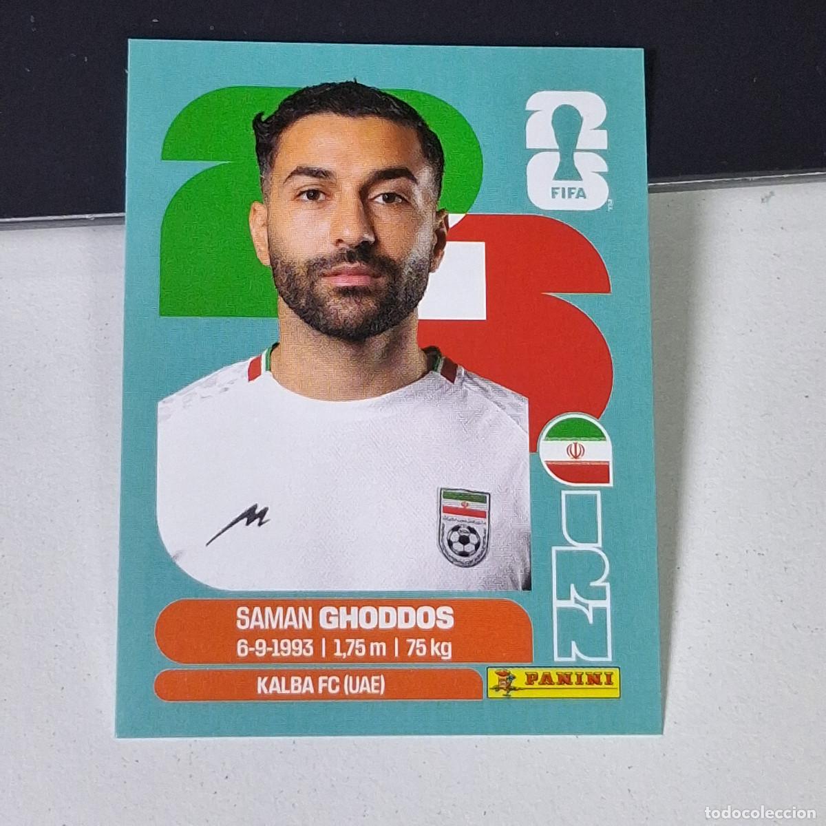Football Stickers: A38 IRN12 SAMAN GHODDOS 12 IR&Aacute;N IRN IRAO MUNDIAL FIFA WORLD CUP 2026 STICKER PANINI