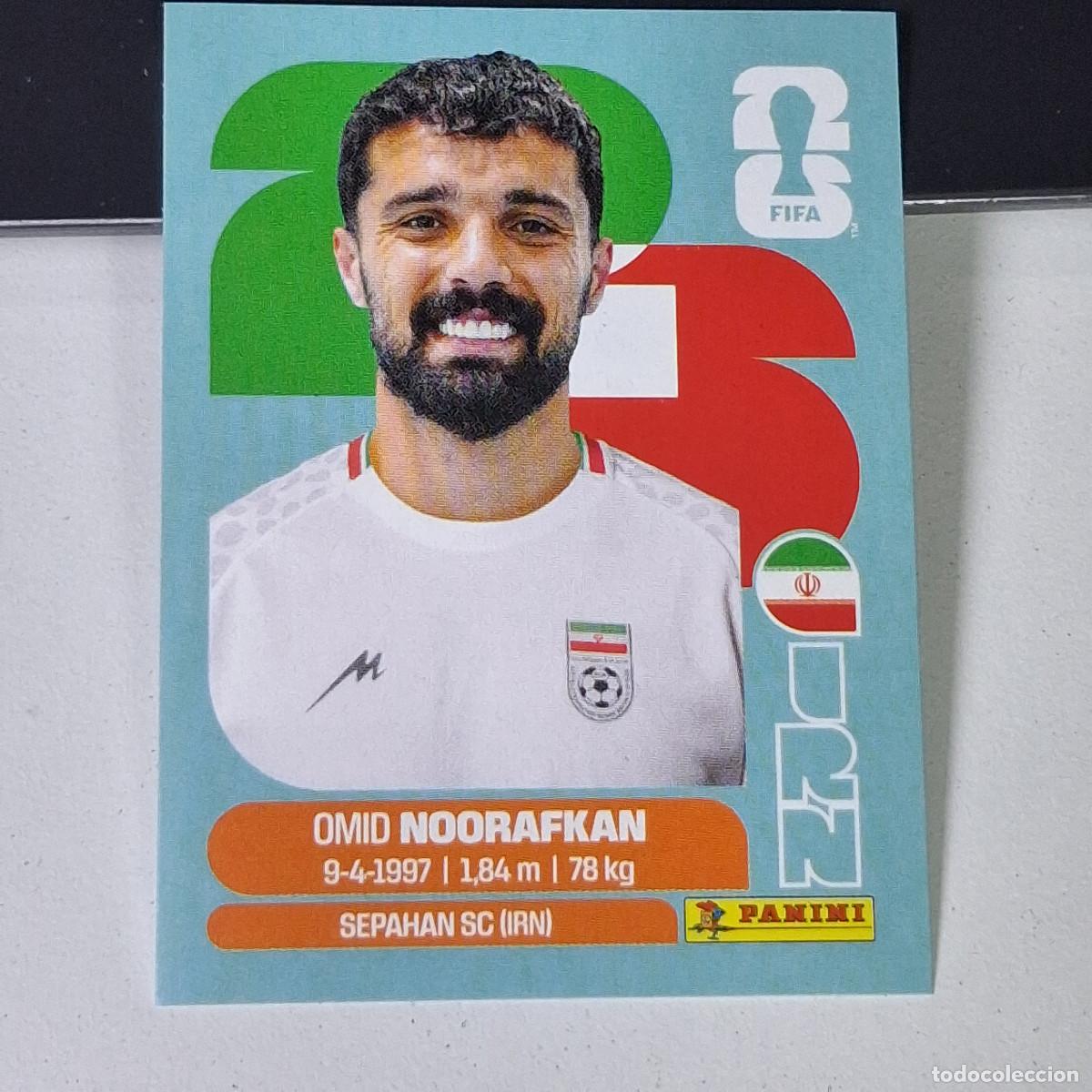 Cromos de F&uacute;tbol: A38 IRN14 OMID NOORAFKAN 14 IR&Aacute;N IRN IRAO MUNDIAL FIFA WORLD CUP 2026 STICKER PANINI