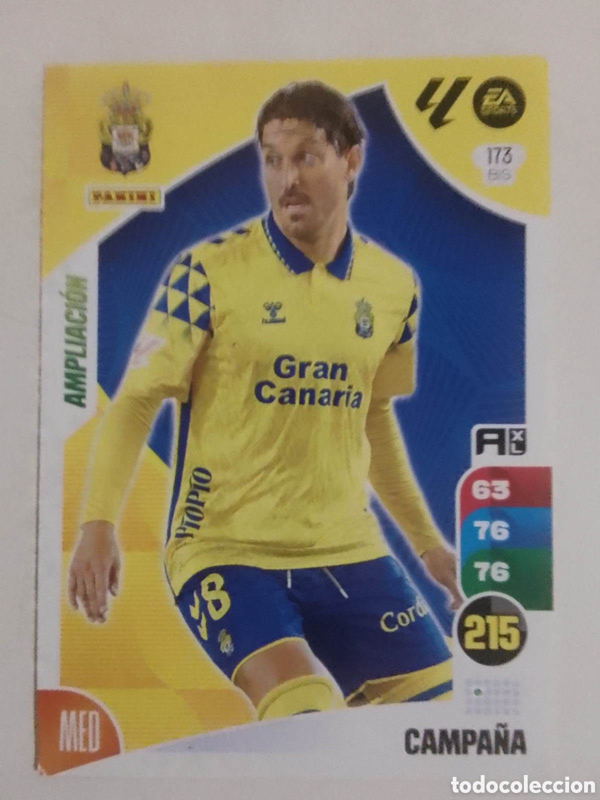 Cromos de F&uacute;tbol: Adrenalyn XL 2024-25 n&deg; 173 BIS Campa&ntilde;a &bull; Las Palmas. AMPLIACI&Oacute;N.