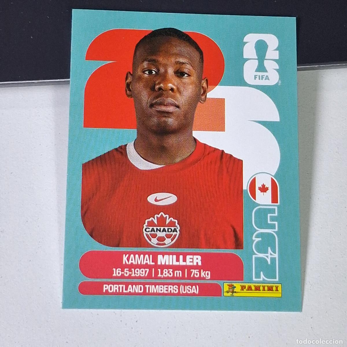 Cromos de F&uacute;tbol: A38 CAN9 KAMAL MILLER 9 CANAD&Aacute; CAN MUNDIAL FIFA WORLD CUP 2026 STICKER PANINI