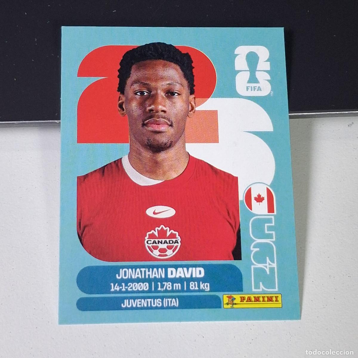 Cromos de F&uacute;tbol: A38 CAN20 JONATHAN DAVID 20 CANAD&Aacute; CAN MUNDIAL FIFA WORLD CUP 2026 STICKER PANINI