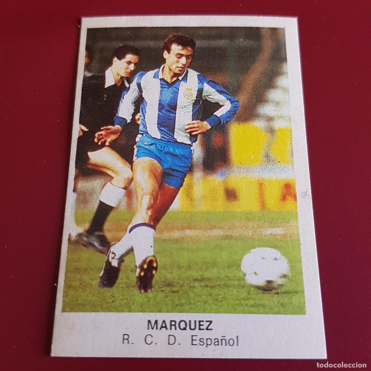Cromos de F&uacute;tbol: CROPAN - CROMOS CANO - FUTBOL 1983 1984 - 83 84 - ESPA&Ntilde;OL - MARQUEZ - NUNCA PEGADO
