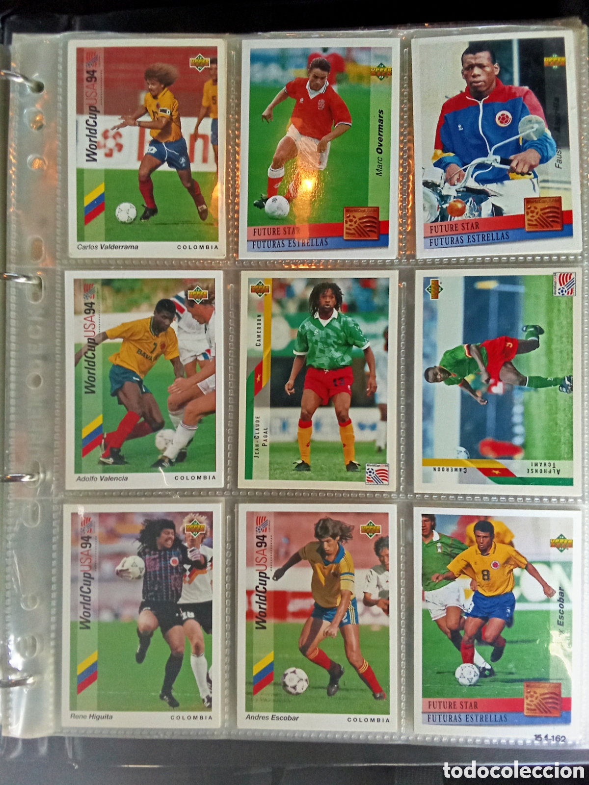Figurine di Calcio: 14 CROMOS DIFERENTES COLOMBIA UPPER DECK MUNDIAL USA 94 HIGUITA