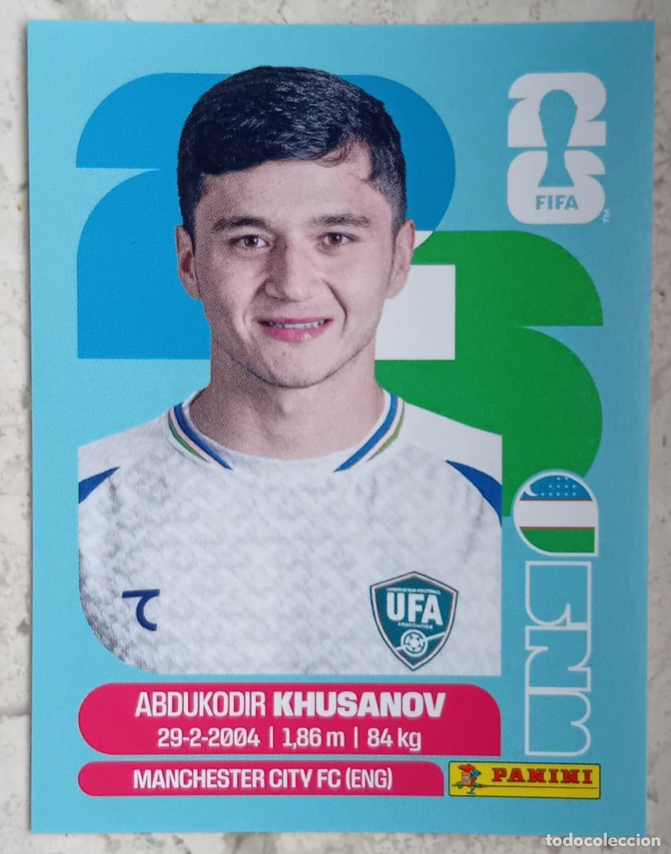Cromos de F&uacute;tbol: Figurina Panini 2026 Cromo World Cup Usa Mundial 2026 Abdukodir Khusanov Uzbekistan n UZB 9