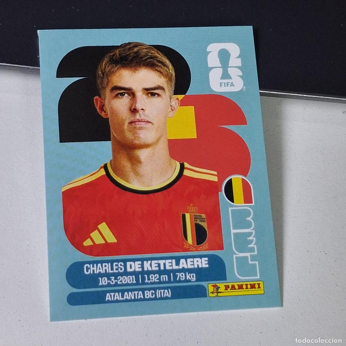 Cromos de F&uacute;tbol: A38 BEL17 CHARLES DE KETELAERE 17 B&Eacute;LGICA BELGIUM BEL MUNDIAL FIFA WORLD CUP 2026 STICKER PANINI