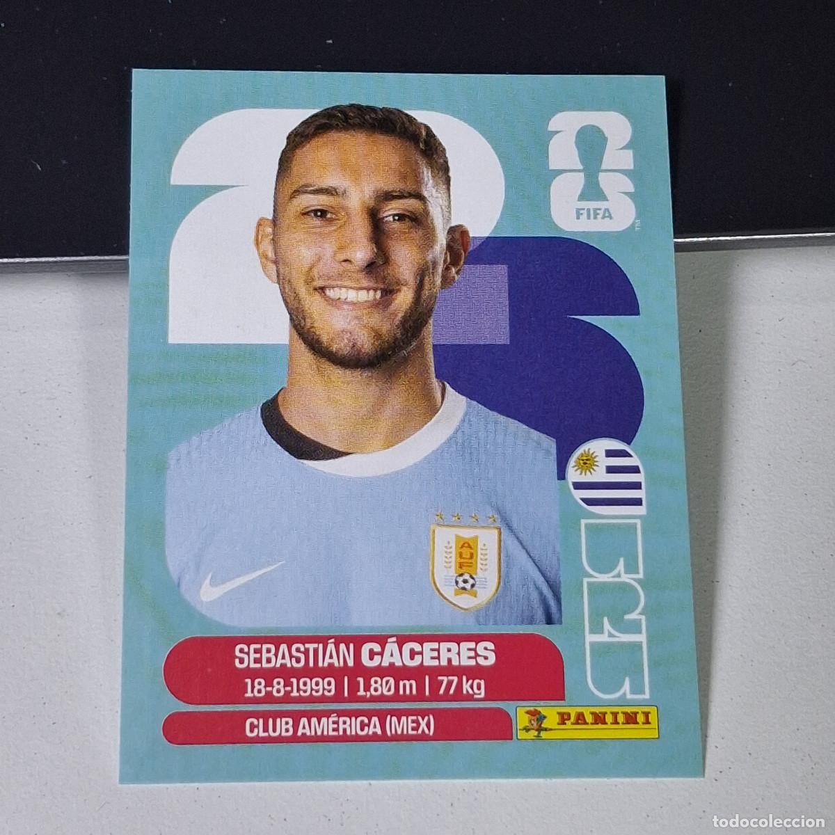 Cromos de F&uacute;tbol: A38 URU6 SEBASTI&Aacute;N C&Aacute;CERES 6 URUGUAY URU MUNDIAL FIFA WORLD CUP 2026 STICKER PANINI