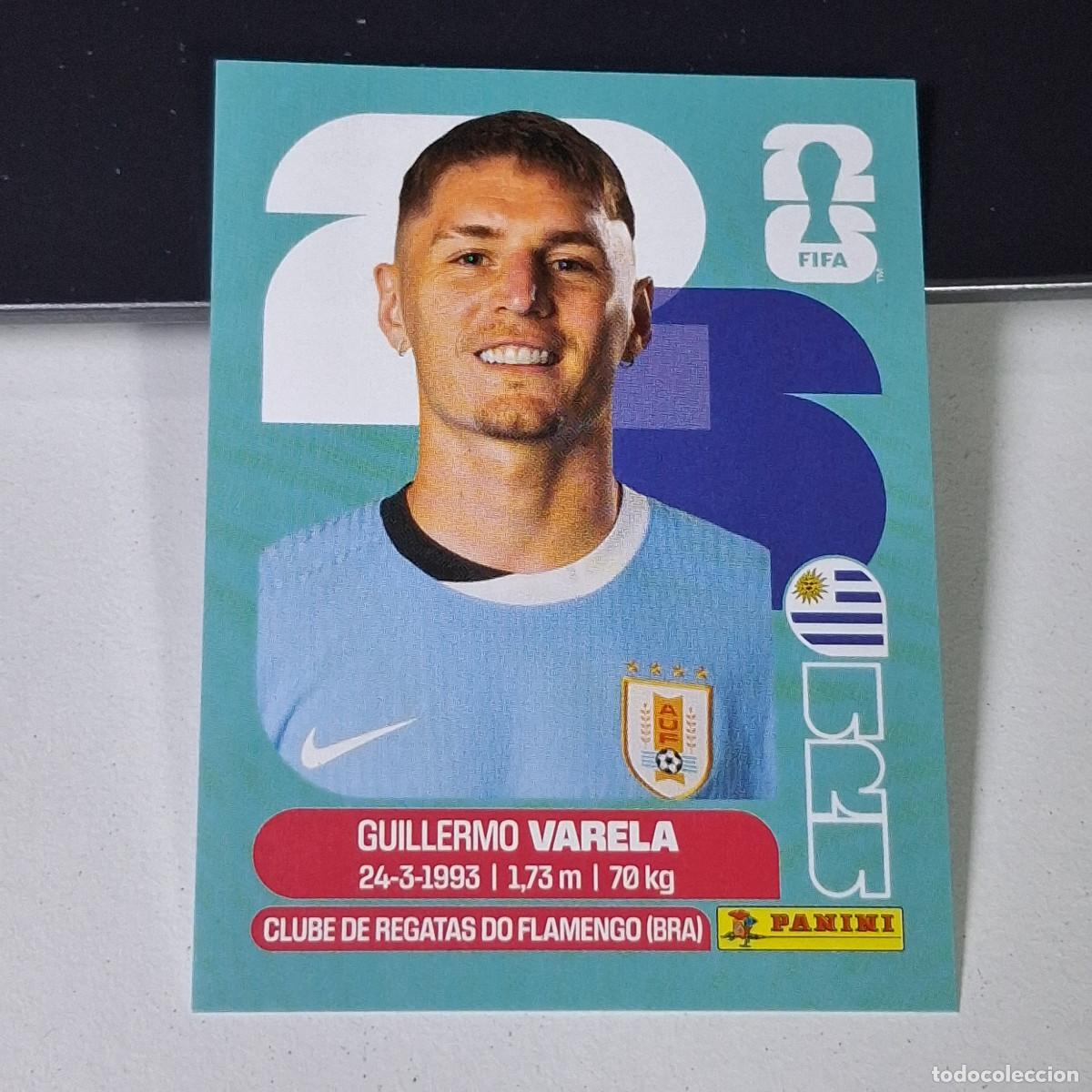 Cromos de F&uacute;tbol: A38 URU8 GUILLERMO VARELA 8 URUGUAY URU MUNDIAL FIFA WORLD CUP 2026 STICKER PANINI