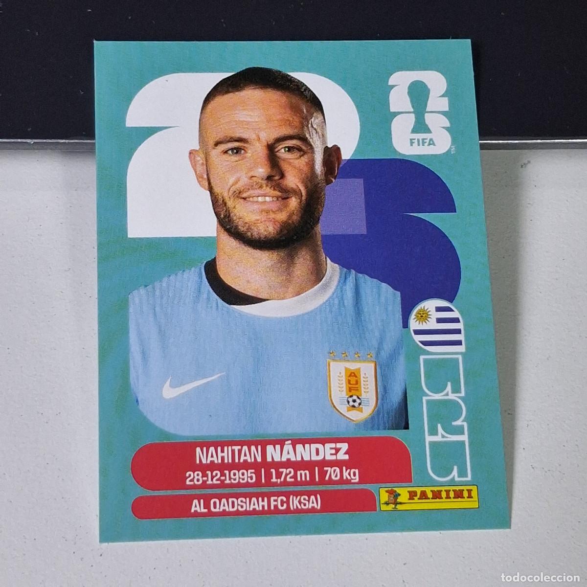 Cromos de F&uacute;tbol: A38 URU9 NAHIT&Aacute;N N&Aacute;NDEZ 9 URUGUAY URU MUNDIAL FIFA WORLD CUP 2026 STICKER PANINI