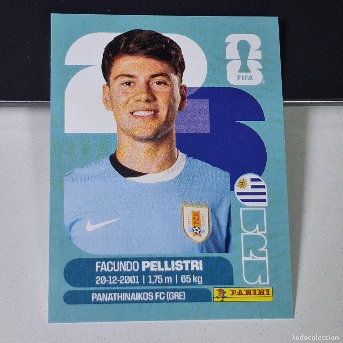 Fu&szlig;ball-Sticker: A38 URU20 FACUNDO PELLISTRI 20 URUGUAY URU MUNDIAL FIFA WORLD CUP 2026 STICKER PANINI
