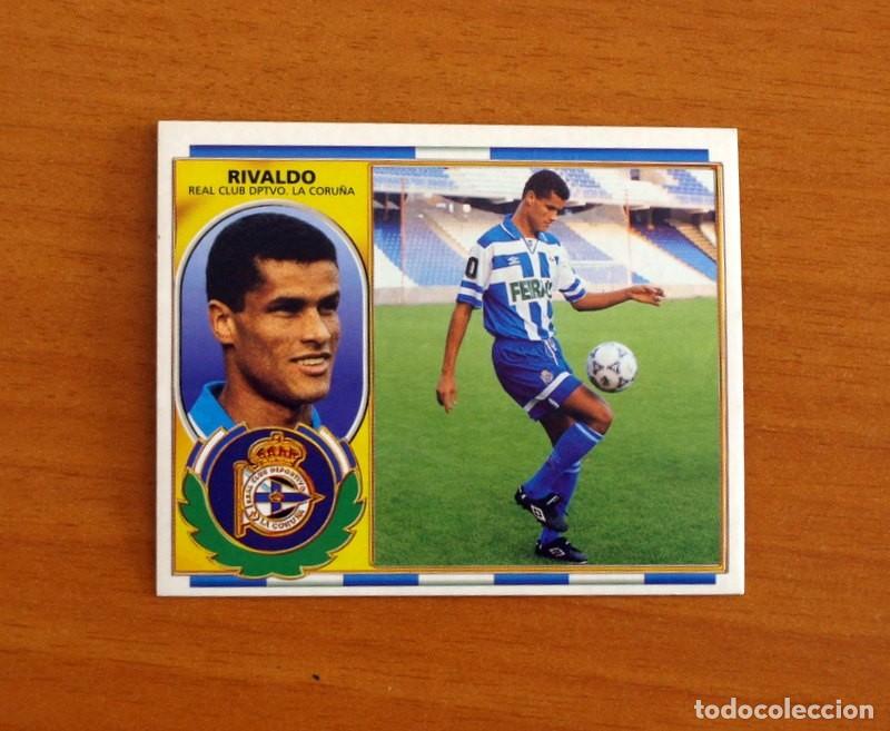 Fu&szlig;ball-Sticker: Deportivo de la Coru&ntilde;a -Rivaldo -Coloca -Rookie - Ediciones Este Liga 1996-1997, 96-97 -Nunca Pegado