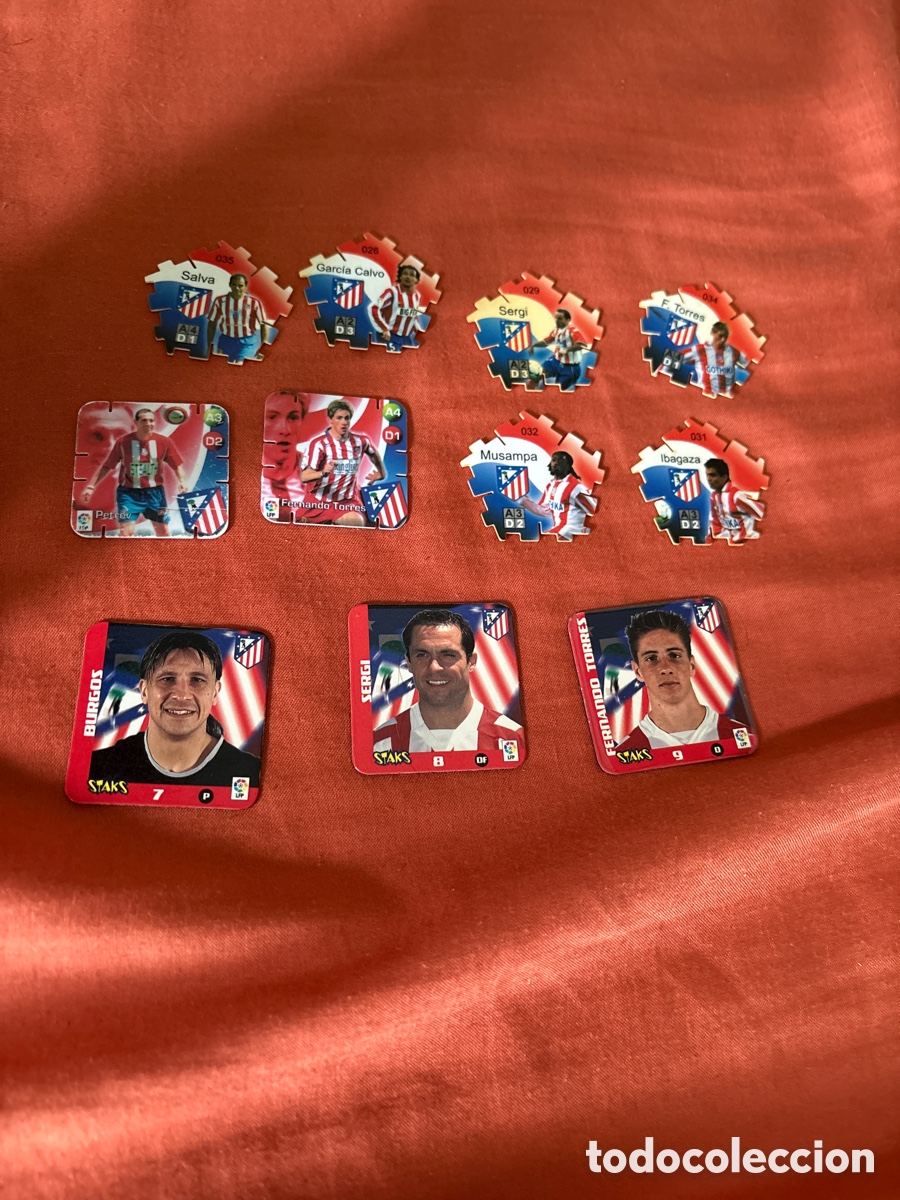 Figurine di Calcio: Tazos Atl&eacute;tico de Madrid grefusa Staks Tricks
