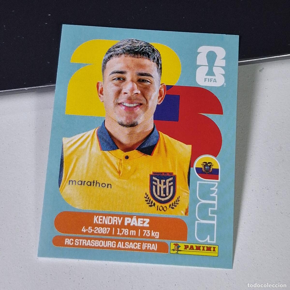 Cromos de F&uacute;tbol: A38 ECU11 KENDRY P&Aacute;EZ 11 ECU ECUADOR MUNDIAL FIFA WORLD CUP 2026 STICKER PANINI