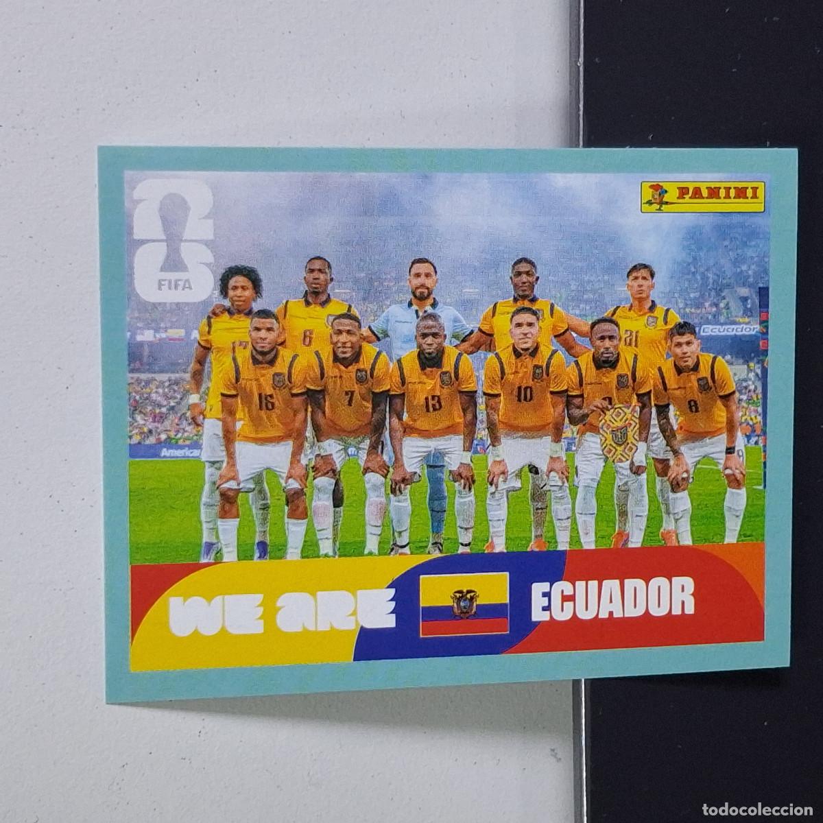 Cromos de F&uacute;tbol: A38 ECU13 TEAM PHOTO EQUIPO 13 ECU ECUADOR MUNDIAL FIFA WORLD CUP 2026 STICKER PANINI
