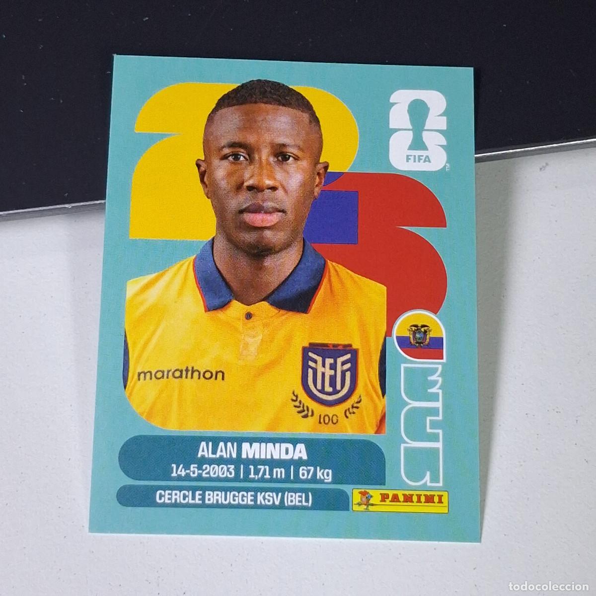 Cromos de F&uacute;tbol: A38 ECU18 ALAN MINDA 18 ECU ECUADOR MUNDIAL FIFA WORLD CUP 2026 STICKER PANINI
