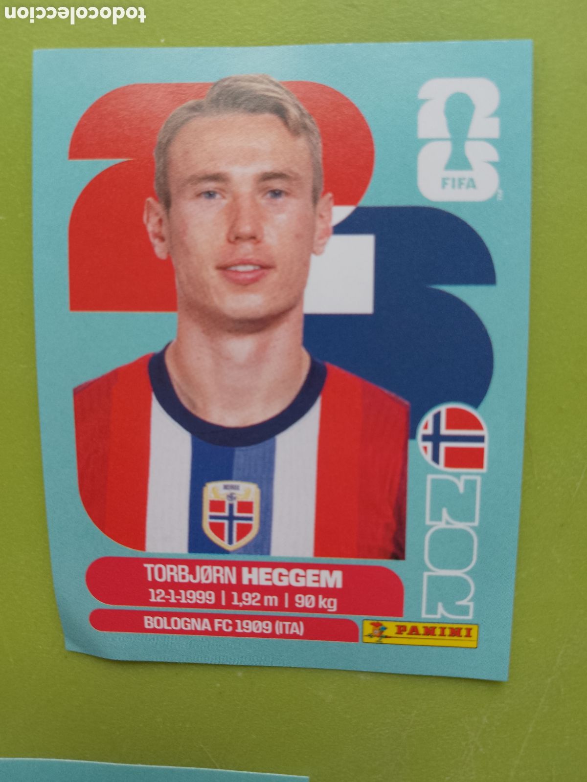 Cromos de F&uacute;tbol: NOR 8 TORBJORN HEGGEM NORWAY NORUEGA-FIFA WORLD CUP 2026-MUNDIAL FUTBOL.STICKER PANINI NOR8