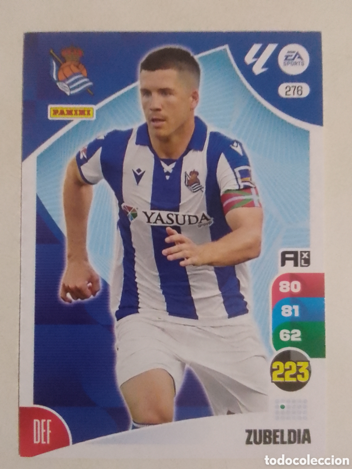 Cromos de F&uacute;tbol: Adrenalyn XL 2024-25 n&deg; 276 Zubeldia &bull; Real Sociedad.