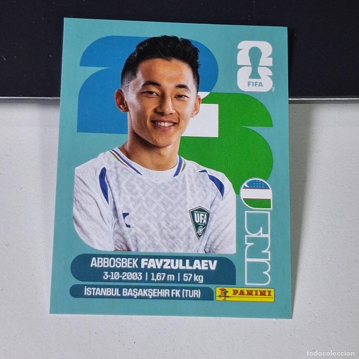 Cromos de F&uacute;tbol: A38 UZB20 ABBOSBEK FAYZULLAEV 20 UZBEKIST&Aacute;N UZB MUNDIAL FIFA WORLD CUP 2026 STICKER PANINI