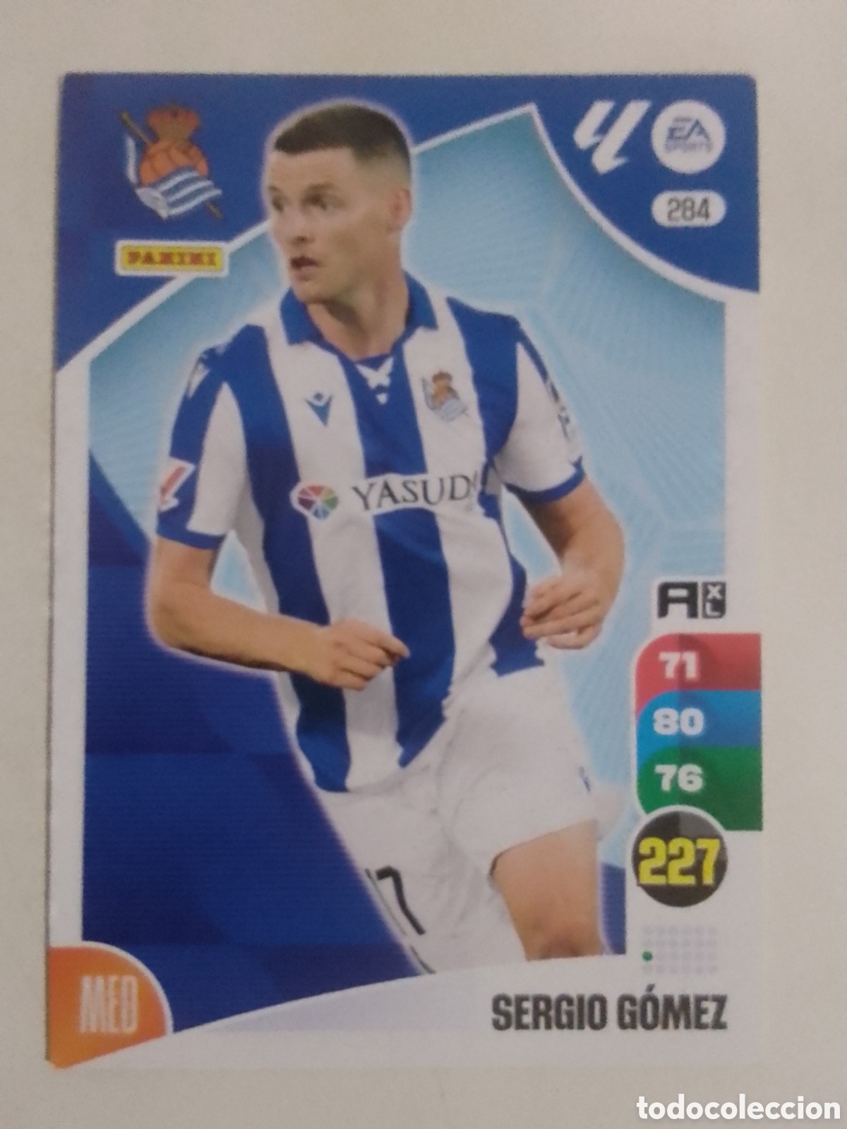 Cromos de F&uacute;tbol: Adrenalyn XL 2024-25 n&deg; 284 Sergio G&oacute;mez &bull; Real Sociedad.