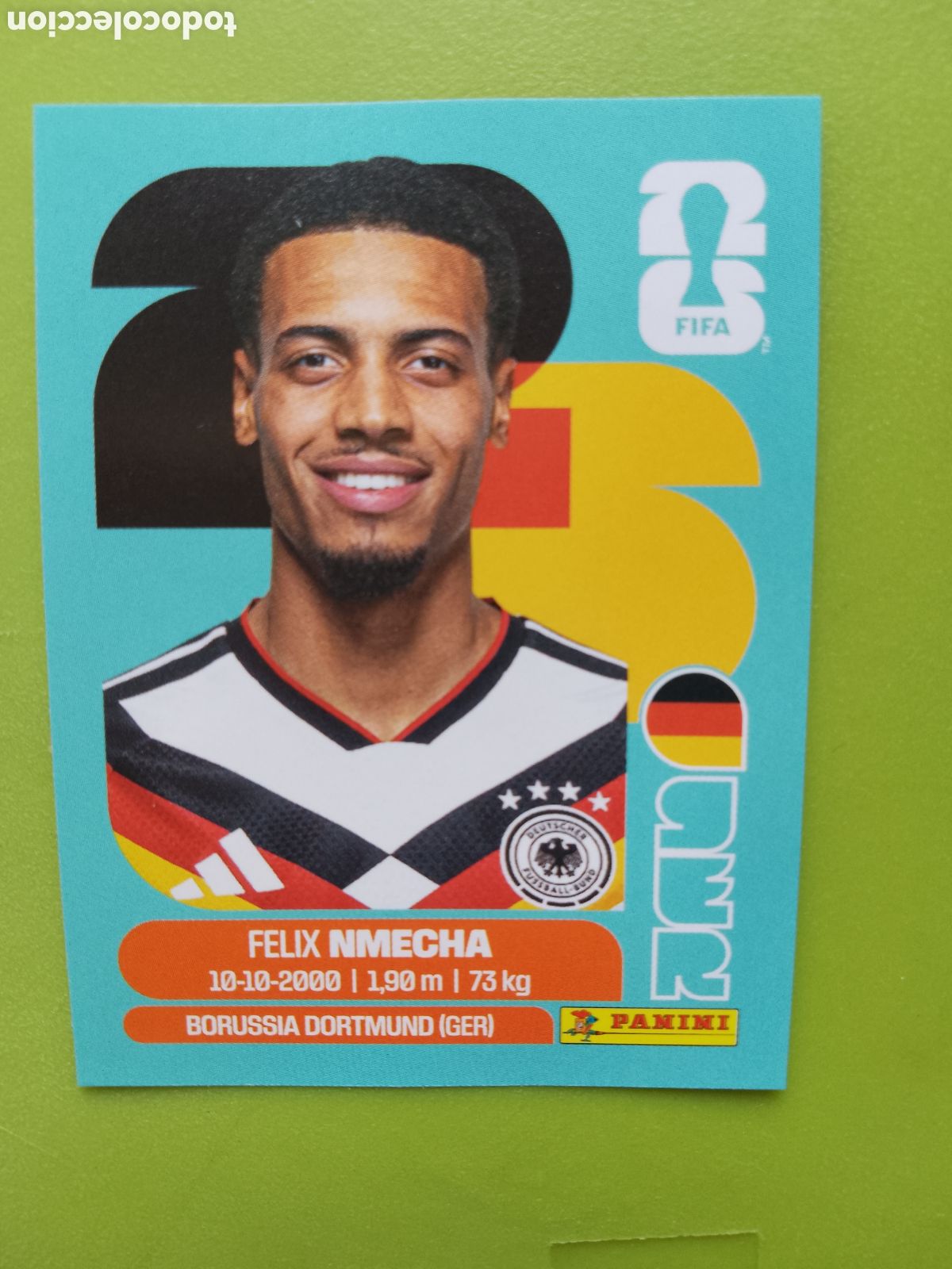 Cromos de F&uacute;tbol: GER 12 FELIX NMECHA GERMANY ALEMANIA -FIFA WORLD CUP 2026-MUNDIAL FUTBOL.STICKER PANINI GER12