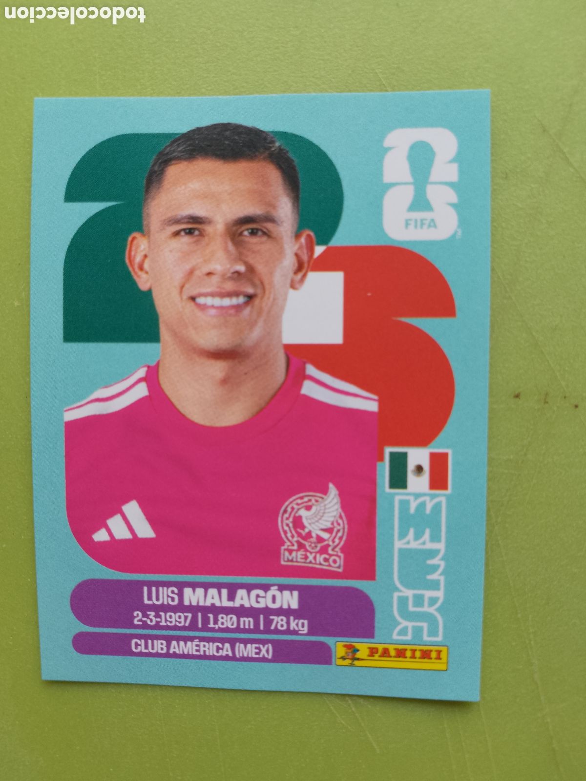 Cromos de F&uacute;tbol: MEX 2 LUIS MALAGON - MEXICO -FIFA WORLD CUP 2026-MUNDIAL FUTBOL.STICKER PANINI MEX2