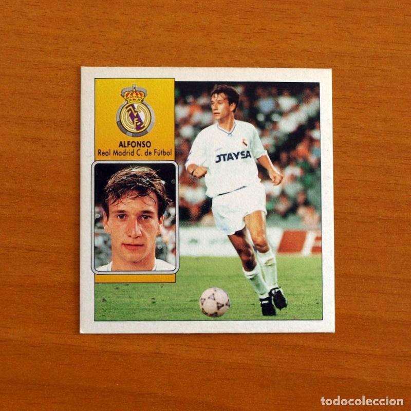 Cromos de F&uacute;tbol: Real Madrid - Alfonso - Ediciones Este Liga 1992-1993, 92-93 - Nunca pegado