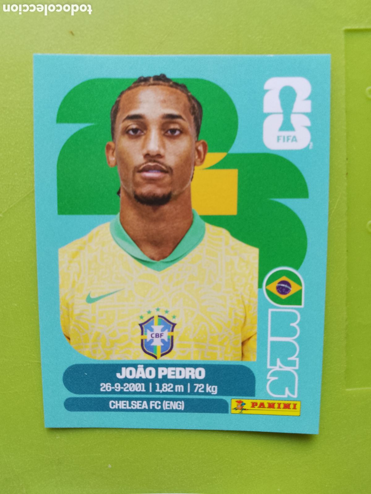 Cromos de F&uacute;tbol: BRA 16 - JOAO PEDRO BRAZIL BRASIL-FIFA WORLD CUP 2026-MUNDIAL FUTBOL.STICKER PANINI BRA16