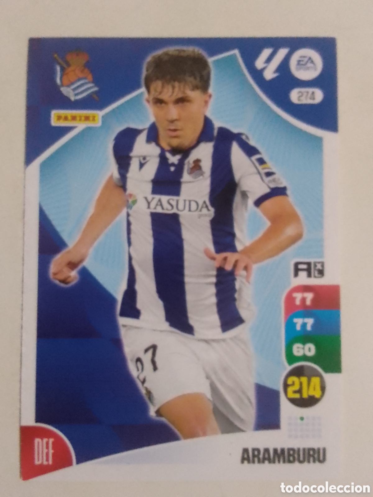 Cromos de F&uacute;tbol: Adrenalyn XL 2024-25 n&deg; 274 Aramburu &bull; Real Sociedad.
