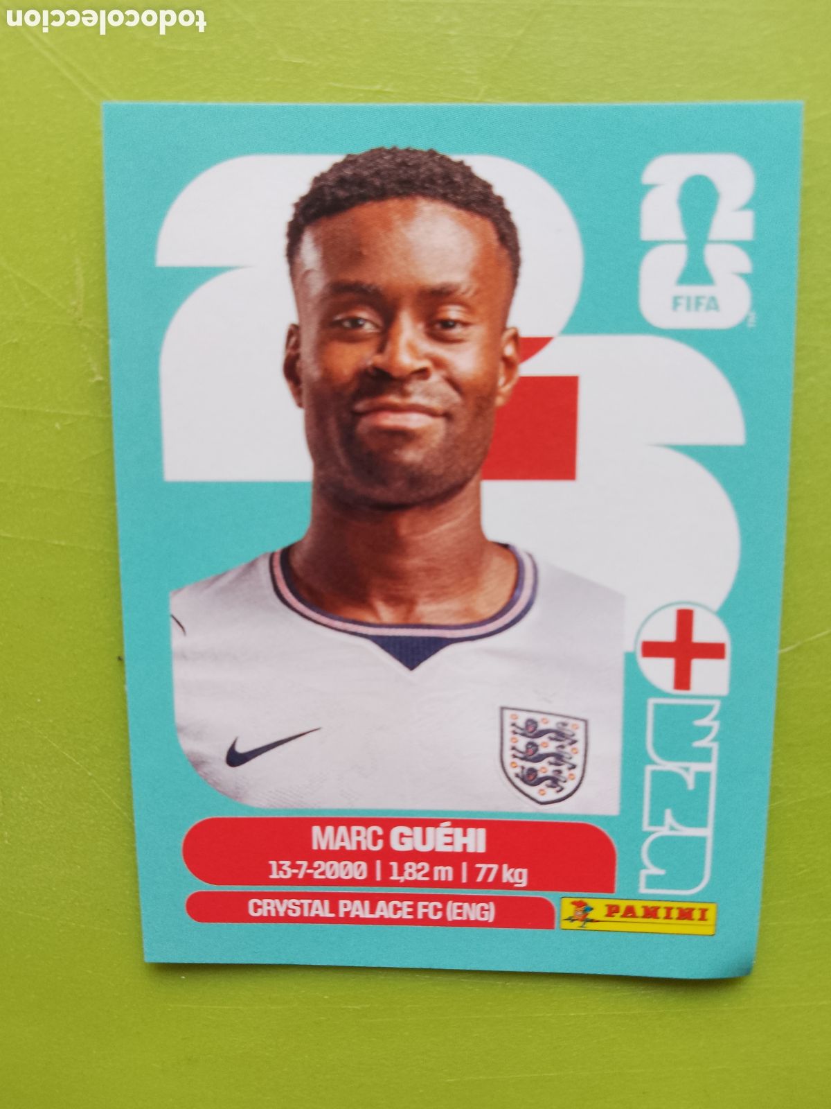 Cromos de F&uacute;tbol: ENG 4 MARC GUEHI -ENGLAND INGLATERRA -FIFA WORLD CUP 2026-MUNDIAL FUTBOL.STICKER PANINI ENG4