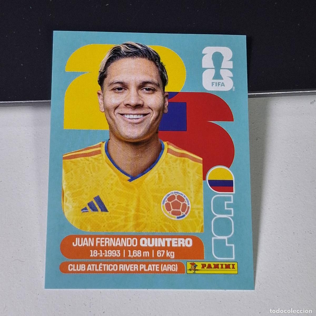 Fu&szlig;ball-Sticker: A38 COL15 JUAN FERNANDO QUINTERO 15 COLOMBIA COL MUNDIAL FIFA WORLD CUP 2026 STICKER PANINI