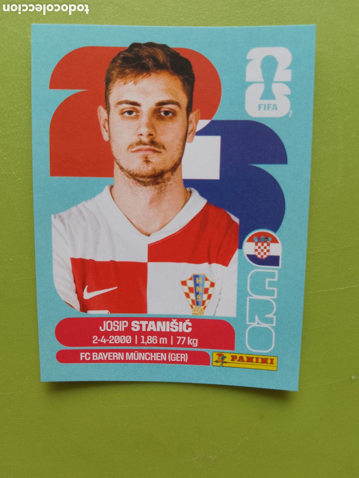 Cromos de F&uacute;tbol: CRO 5 - JOSIP STANISIC - CROATIA CROACIA -FIFA WORLD CUP 2026-MUNDIAL FUTBOL.STICKER PANINI CRO5