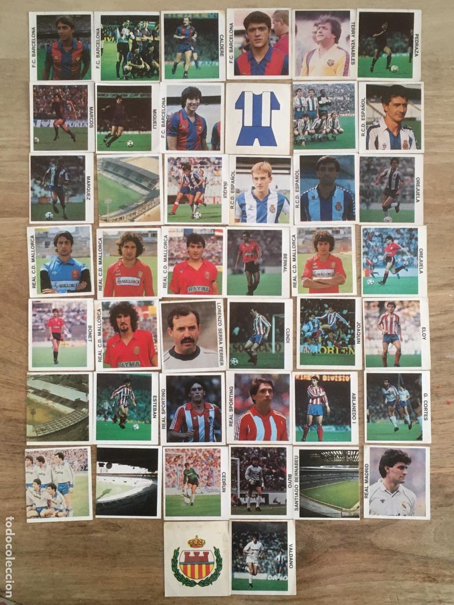 Cromos de F&uacute;tbol: futbol play off los mejores del 87 lote 44 cromos adhesivos nunca pegados perfecto estado