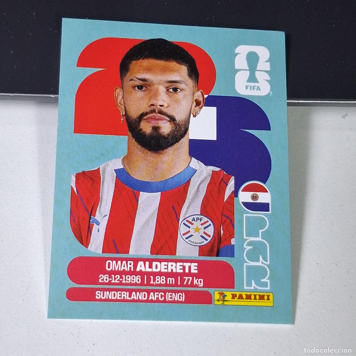 Cromos de F&uacute;tbol: A38 PAR7 OMAR ALDERETE 7 PARAGUAY PAR MUNDIAL FIFA WORLD CUP 2026 STICKER PANINI