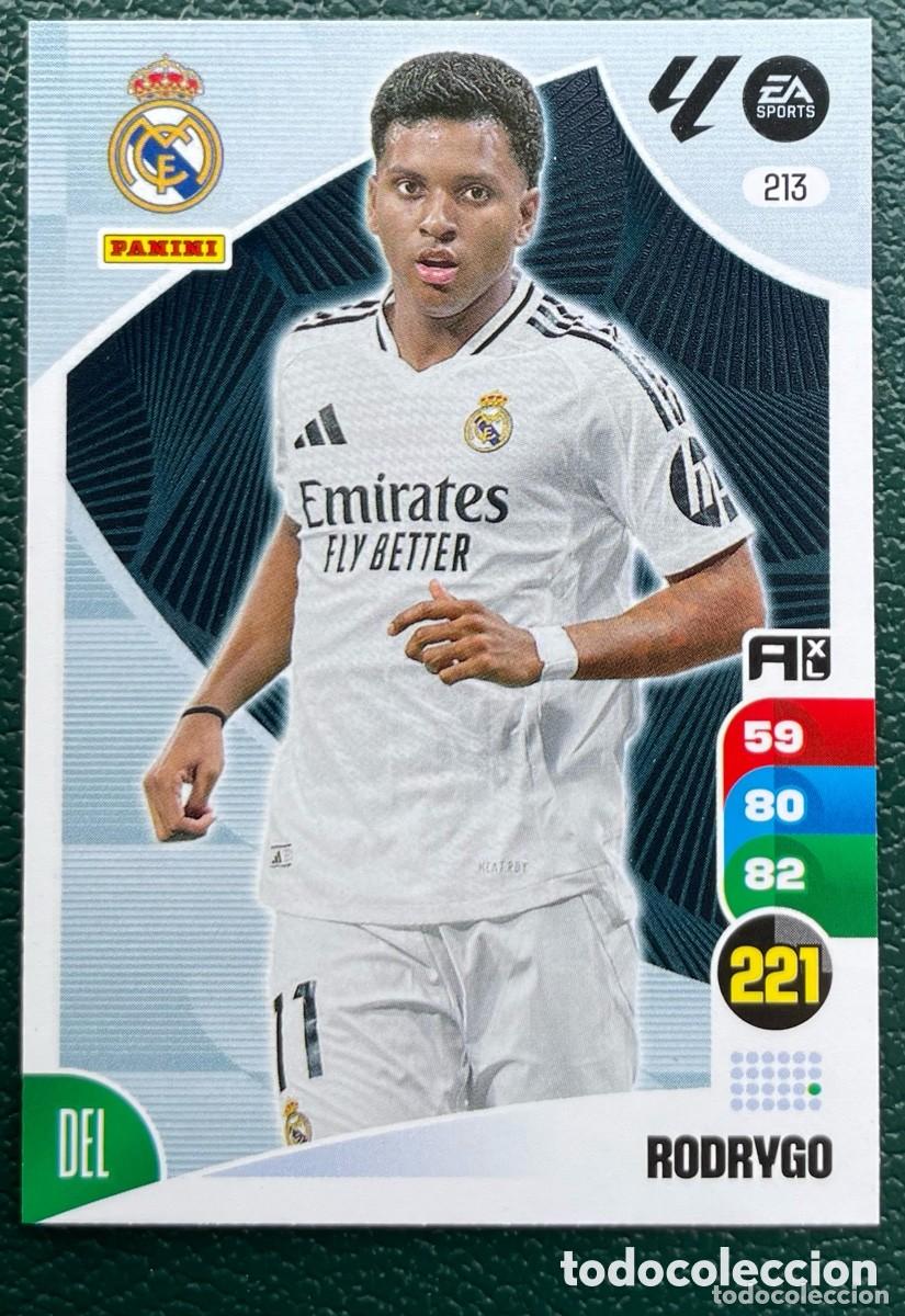 Cromos de F&uacute;tbol: 213 RODRYGO REAL MADRID FICHAS ALBUM ADRENALYN XL 2024 2025 24 25