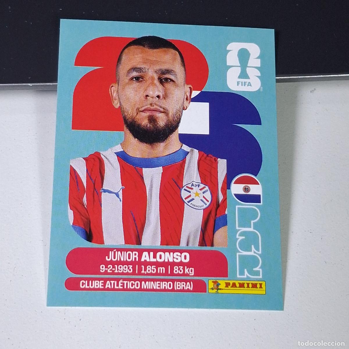 Cromos de F&uacute;tbol: A38 PAR8 JUNIOR ALONSO 8 PARAGUAY PAR MUNDIAL FIFA WORLD CUP 2026 STICKER PANINI
