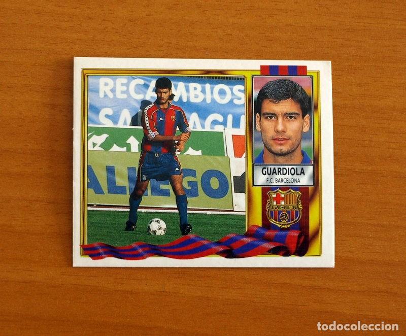 Cromos de F&uacute;tbol: Barcelona - Guardiola - Ediciones Este Liga 1995-1996, 95-96 - Nunca Pegado